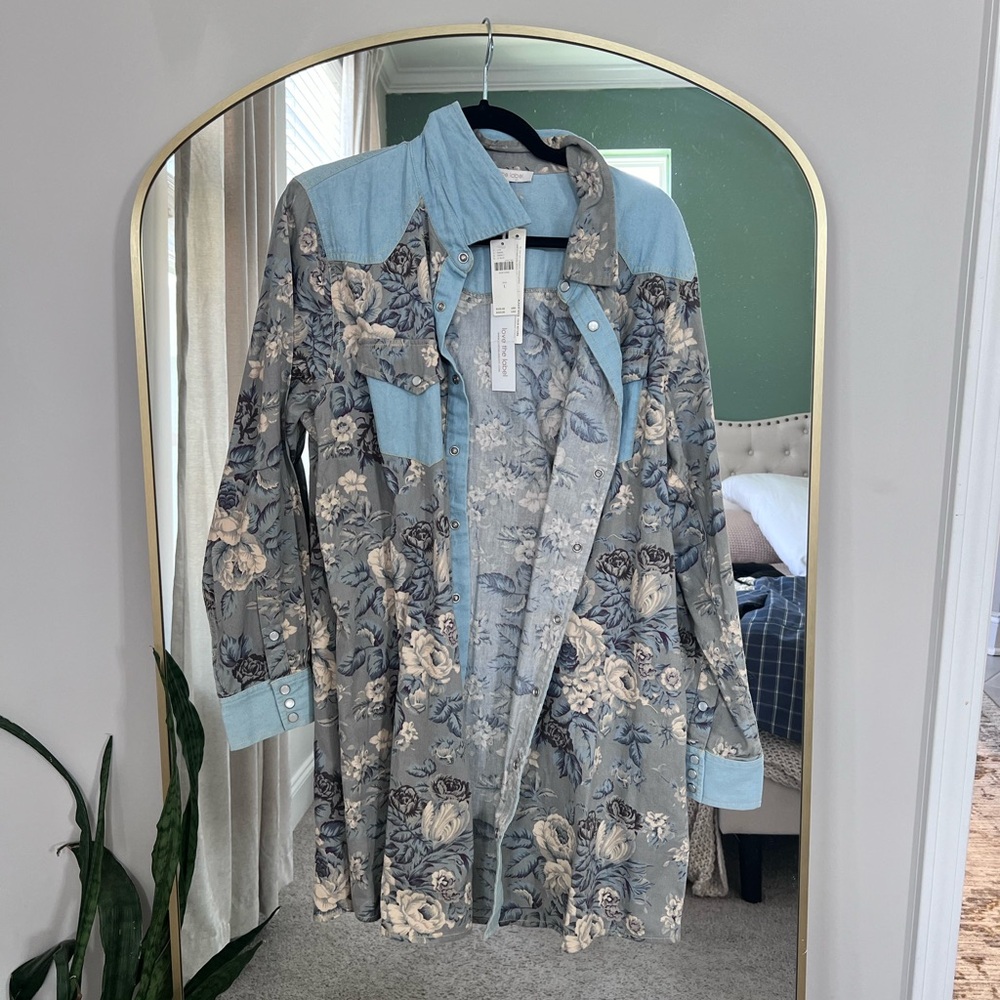 Floral shacket